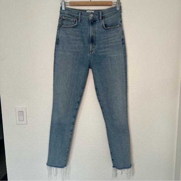 Agolde Pinch Waist Ultra High Rise Skinny jeans in Debut 28 - Picture 1 of 12
